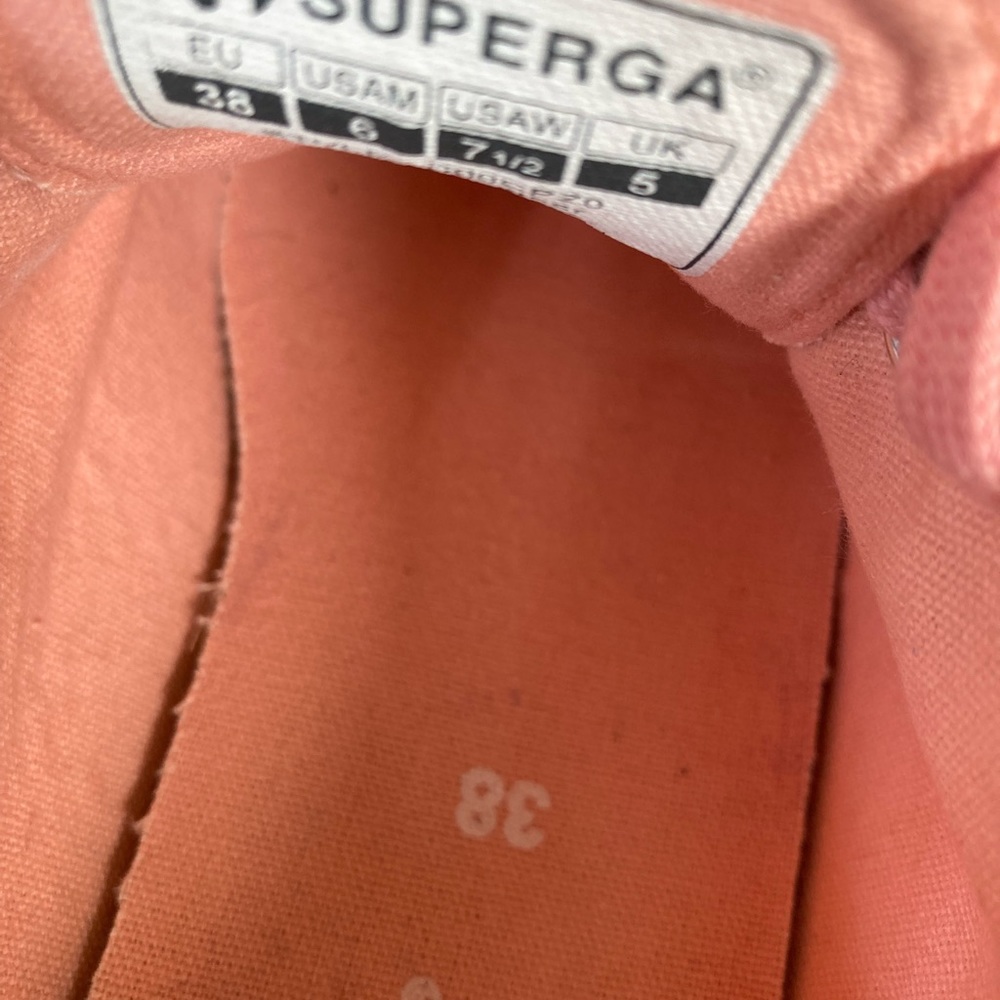 Genuine Suede Rose Pink Superga Cory Classic 7.5 - Picture 7 of 10